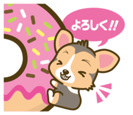 welsh corgi/tricolor sticker #836751