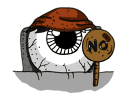 Lonely eyeball sticker #837363