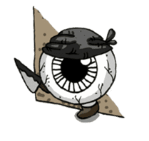 Lonely eyeball sticker #837370