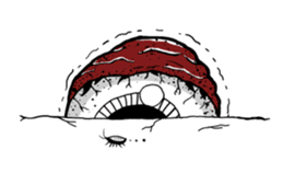 Lonely eyeball sticker #837373