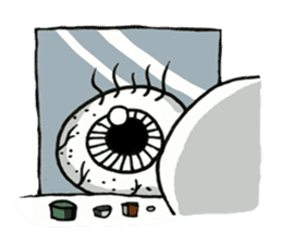 Lonely eyeball sticker #837393
