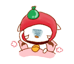 Drinking milk quietly painting it! sticker #837844