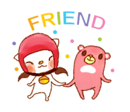 Drinking milk quietly painting it! sticker #837857