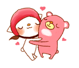 Drinking milk quietly painting it! sticker #837860