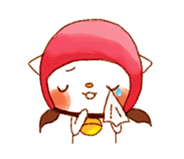 Drinking milk quietly painting it! sticker #837876