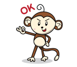 MON : The First of Cute Monkey sticker #838004