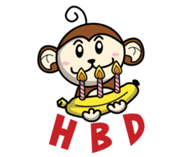 MON : The First of Cute Monkey sticker #838015