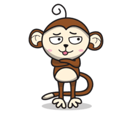 MON : The First of Cute Monkey sticker #838016