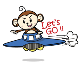 MON : The First of Cute Monkey sticker #838024