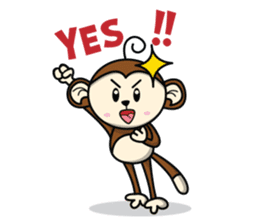 MON : The First of Cute Monkey sticker #838029