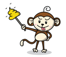 MON : The First of Cute Monkey sticker #838030