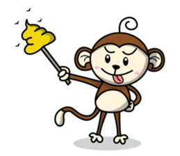 MON : The First of Cute Monkey sticker #838030