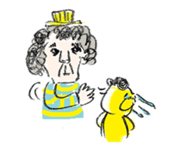 OLD MAN with his PET sticker #839322
