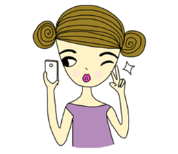 Beauty Jan, girl from Venus sticker #839643