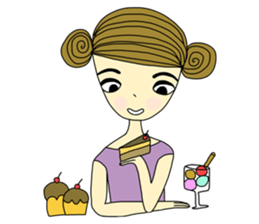 Beauty Jan, girl from Venus sticker #839673