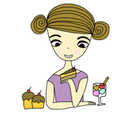 Beauty Jan, girl from Venus sticker #839673