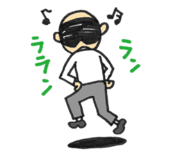 The mustached manager sticker #840096