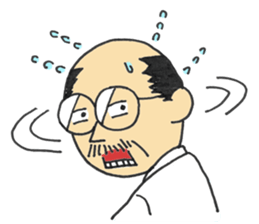 The mustached manager sticker #840101