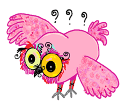 Funny owl family sticker #840362