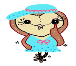 Funny owl family sticker #840363