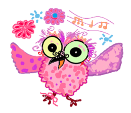 Funny owl family sticker #840364