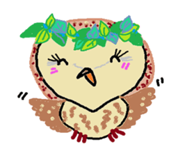 Funny owl family sticker #840370