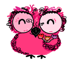 Funny owl family sticker #840371