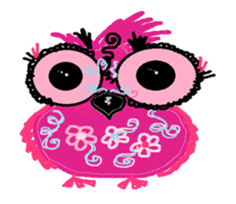 Funny owl family sticker #840373