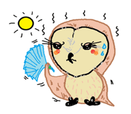 Funny owl family sticker #840375