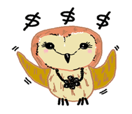 Funny owl family sticker #840382