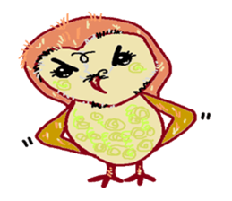 Funny owl family sticker #840384