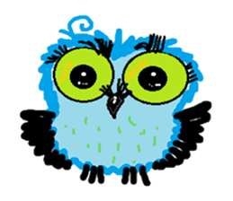 Funny owl family sticker #840386
