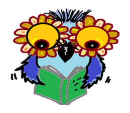 Funny owl family sticker #840387