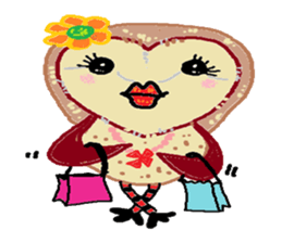 Funny owl family sticker #840390