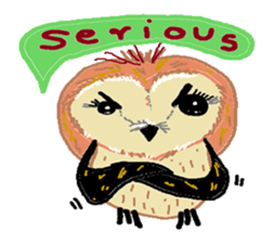 Funny owl family sticker #840392