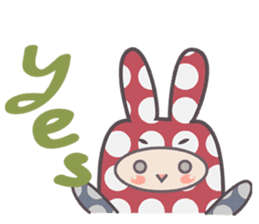 Whee! Whee! Bunny sticker #840813