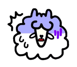 Alpaca of drooping eyes(Reaction series) sticker #842042