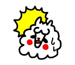 Alpaca of drooping eyes(Reaction series) sticker #842050