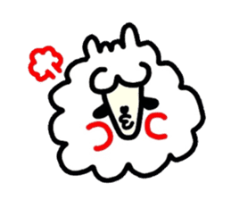 Alpaca of drooping eyes(Reaction series) sticker #842053