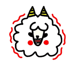 Alpaca of drooping eyes(Reaction series) sticker #842054