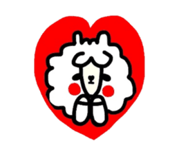 Alpaca of drooping eyes(Reaction series) sticker #842057