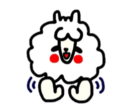 Alpaca of drooping eyes(Reaction series) sticker #842067
