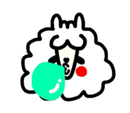 Alpaca of drooping eyes(Reaction series) sticker #842073