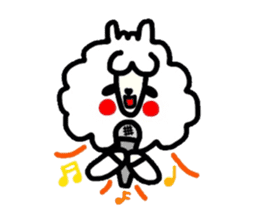 Alpaca of drooping eyes(Reaction series) sticker #842075