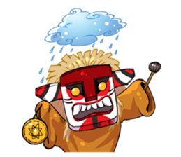 Spirit House : Three Phi Khon sticker #842628