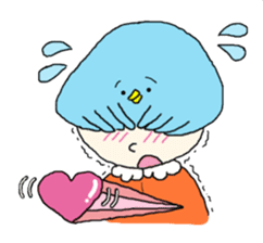 Jiyu-chan with friends sticker #843429