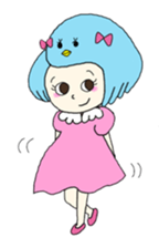 Jiyu-chan with friends sticker #843434