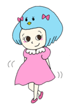 Jiyu-chan with friends sticker #843434