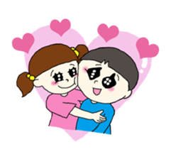 Jiyu-chan with friends sticker #843437