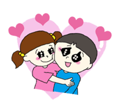 Jiyu-chan with friends sticker #843437